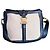 Borsa Céline in pelle blu navy e tela beige