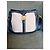 Borsa Céline in pelle blu navy e tela beige - vista 2