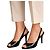 Schwarze Leder-High-Heels VICINI
