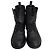 Geox Botas de tornozelo pretas em couro com borboletas Preto