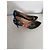 Gucci schwarze Leder bestickte High Heels Mehrfarben - Ansicht 3