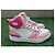 Sneakers alte Lacoste rosa e bianche Bianco Marrone chiaro - vista 5