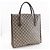 Borsa a mano in PVC GG intrecciato Gucci Marrone - vista 3