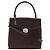 Autre Marque Borsa 2 in 2 in vitello Gold Pfeil Marrone Bordò