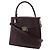 Autre Marque Borsa 2 in 2 in vitello Gold Pfeil Marrone Bordò - vista 2