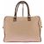 Fendi Canvas Tasche Beige mit Krokodilledetails
