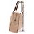 Fendi Canvas Tasche Beige mit Krokodilledetails - Ansicht 3