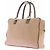 Fendi Canvas Tasche Beige mit Krokodilledetails - Ansicht 5