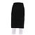 Falda midi de lana negra Prada Talla 42 Negro