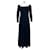 Chanel Langes schwarzes Samtkleid