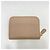 Portamonete rotondo con zip Prada in rosa beige - vista 2