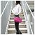Borsa a Spalla Gucci Soho G-Stitch con Frange Rosa - vista 13