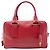 Borsa a mano Prada Saffiano Lux rossa Rosso