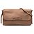 Balenciaga Braune abgenutzte Satin Leopolda Pochette Hellbraun