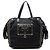 Prada Black Tessuto Whipstitched Logo Oro Tassel Satchel