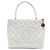 Chanel Weißer Kaviar Medaillon Tote