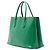 Prada Borsa doppia media in pelle Saffiano verde - vista 2