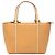 Braune Leder-Tote von Burberry Karamell