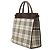 Borsa tote convertibile in tela a quadri beige Burberry - vista 2