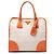 Beige Saffiano-besetzte Canapa-Tasche von Prada