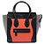 Luggage Céline Celine Arancione Micro Tricolor Borsa da Viaggio in Pelle