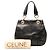 Céline Borsa a tracolla in pelle nera con occhielli Celine Nero - vista 7