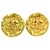 Orecchini a clip rotondi Coco Mark vintage 1994 di Chanel D'oro
