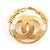 Spilla a spirale Coco Mark Vintage 94P di Chanel D'oro