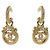 CHANEL Vintage 05A Coco Mark Seil-Dreh-Schaukelohrringe Golden