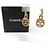 CHANEL Vintage 05A Coco Mark Seil-Dreh-Schaukelohrringe Golden - Ansicht 2