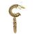 CHANEL Vintage 05A Coco Mark Seil-Dreh-Schaukelohrringe Golden - Ansicht 3