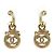 CHANEL Vintage 05A Coco Mark Seil-Dreh-Schaukelohrringe Golden - Ansicht 4