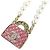Collana in strass Matelassé di Chanel Rosa D'oro