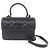 Bolso de hombro de piel de cordero Trendy CC de CHANEL Negro