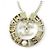 Collana Pendente Mademoiselle Rhinestone Coco Mark Y22X di Chanel D'oro