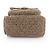 Chanel Coco Mark Turnlock Matelassé Tweed Schultertasche Braun - Ansicht 4