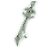 Collana in perle finte con strass Coco Mark F25C di Chanel Argento