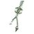 Collana in perle finte con strass Coco Mark F25C di Chanel Argento - vista 2