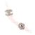 Collar de piedra natural con strass Coco Mark B25P de Chanel Rosa Blanco - vista 7