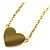 Collana a forma di cuore con strass Clair D Lune di Christian Dior D'oro - vista 5