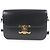 Céline Borsa a spalla Celine Teen in pelle di vitello lucida con hardware Triomphe Nero