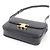 Céline Borsa a spalla Celine Teen in pelle di vitello lucida con hardware Triomphe Nero - vista 5