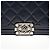 Borsa a Spalla Chanel Boy in Pelle di Agnello Blu Navy - vista 9