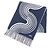 Stola in cashmere Casaque Vague di Hermès Bianco Blu navy