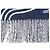 Stola in cashmere Casaque Vague di Hermès Bianco Blu navy - vista 5