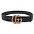 Marmont Ceinture large Double G 400593 de Gucci Noir - vue 3