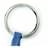 Chaveiro Hermès Carmen Agneau Milo em Azul Safira  - vista 5