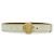 Céline VINTAGE CELINE PARIS GOLDEN BUCKLE PLANET WEISSES LEDER GÜRTEL T75 Weiß - Ansicht 2