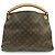 BORSA LOUIS VUITTON ARTSY MM M40249 CANVAS MONOGRAMMA MARRONE - vista 2