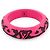 NUOVO BRACCIALE LOUIS VUITTON LEO MONOGRAM LOGO LV IN LEGNO LACCATO ROSA Fuschia